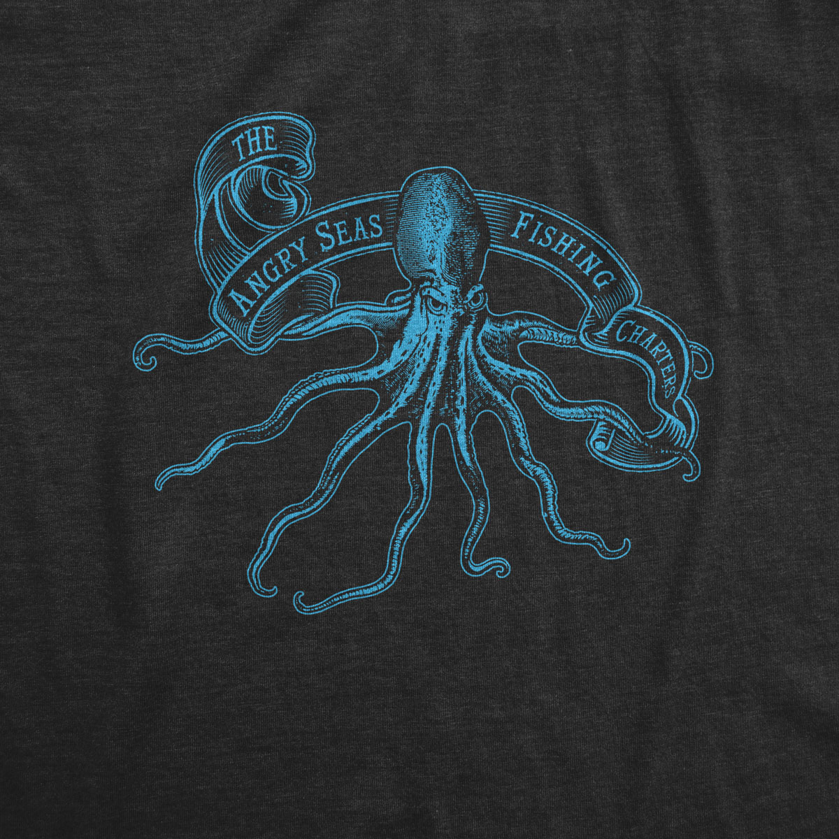 Kraken // Tri-blend T-shirt - Angry Seas Gear