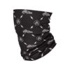 Product: "Neck Gaiter Sunshield " // Description: Angry Seas Script & Monogram pattern design // Color: Black & White // Brand: The Angry Seas Clothing